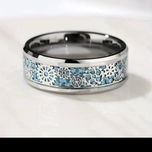 COPY - Stainless steel steam punk gears ring size 6 to 13